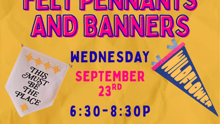 Creating Felt Pennants and Banners with The Wildflower Craft Club