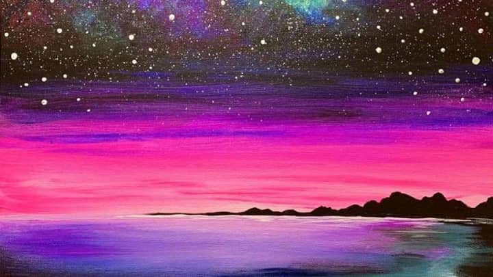 Paint and Sip: Galaxy Beach