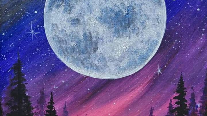 Paint and Sip: Lunar Radiance