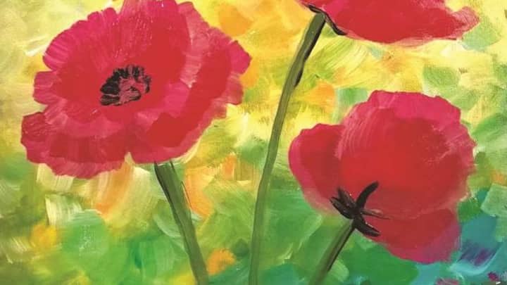 Paint and Sip: Red Poppies!