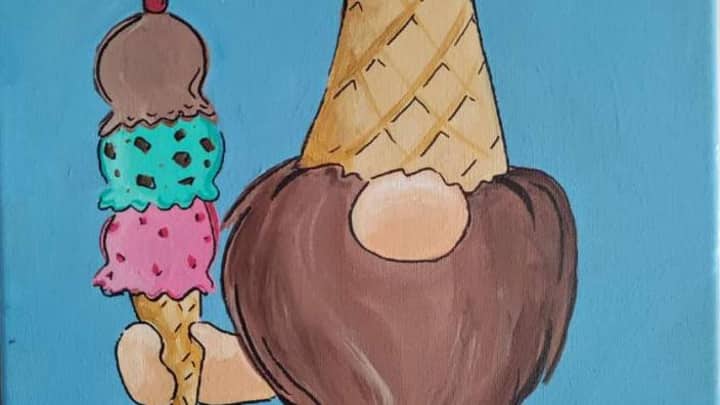 🎨🥤🍦 Paint and Sip: Scoop There It Is 🍨✨
