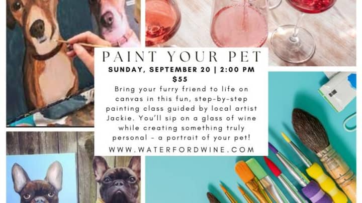 Paint & Sip: Paint Your Pet Edition! September
