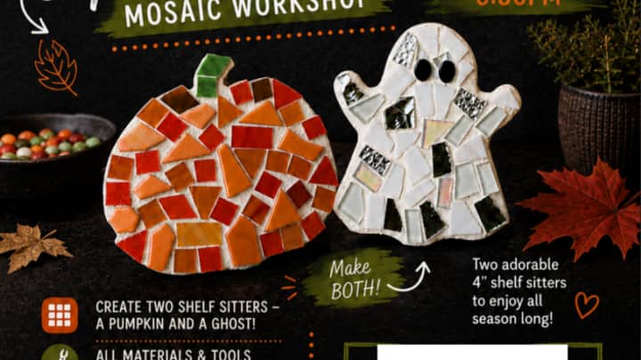 Halloween Sips & Shards - Mosaic Workshop