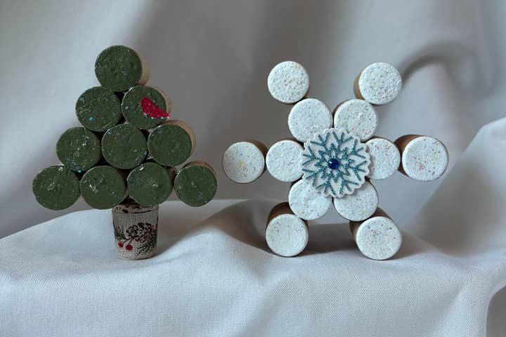 Upcycled Cork Ornaments