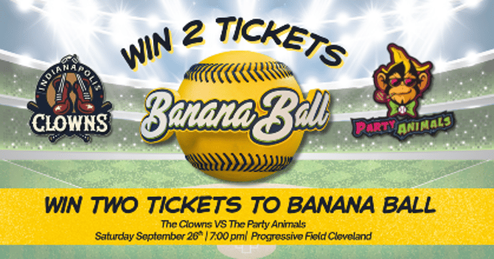 Banana Ball Raffle: Game On Sept 26th in Cleveland