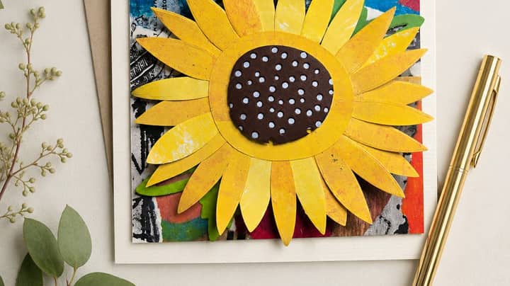 Mixed-Media Floral Greeting Cards