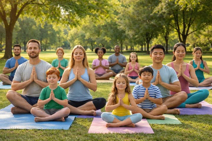 Family Yoga in the Park