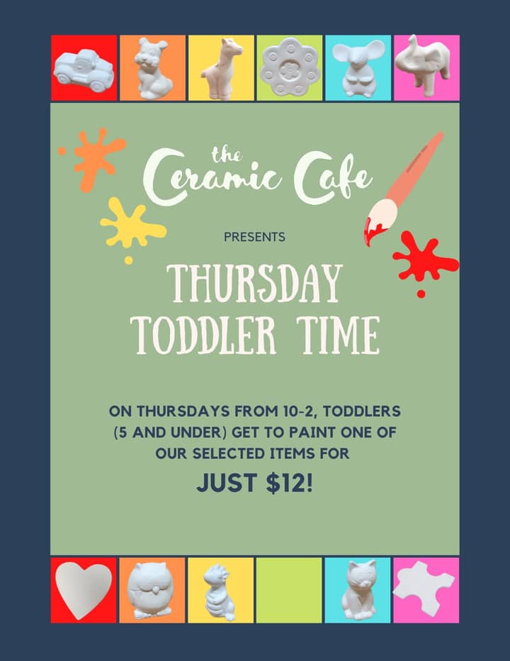 Toddler Time at Ceramic Cafe