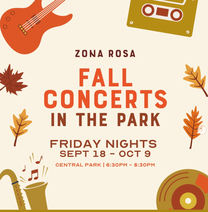 Friday Fall Concerts in the Park