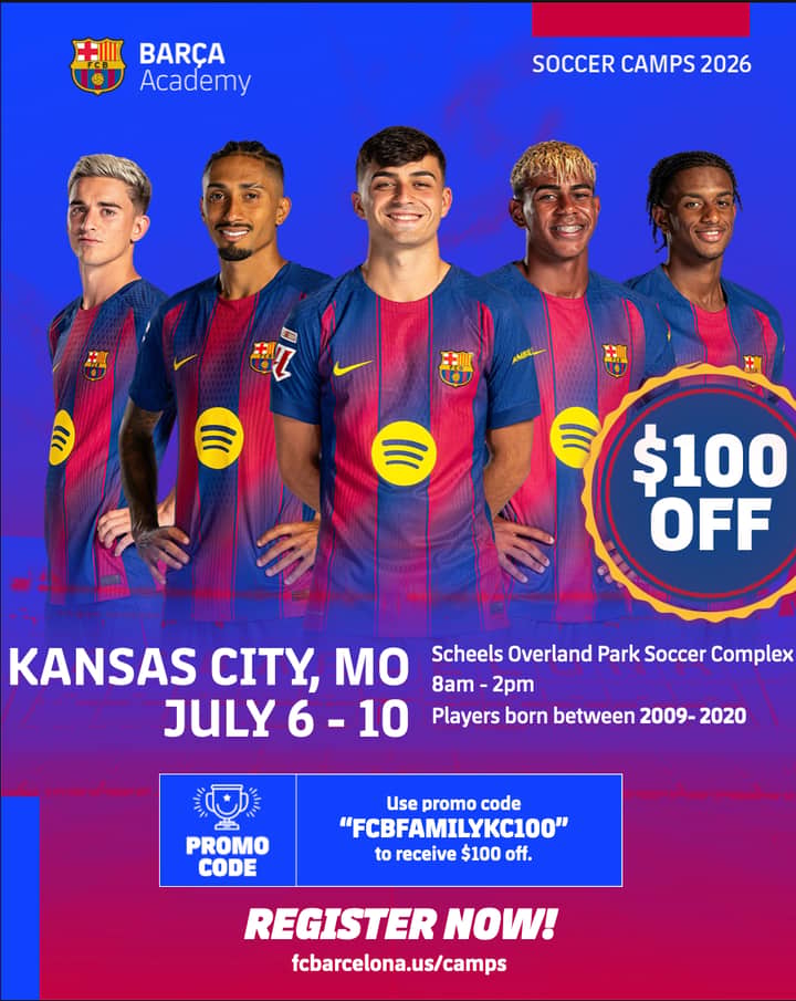 FC BARCELONA SOCCER CAMP – KANSAS CITY 2026