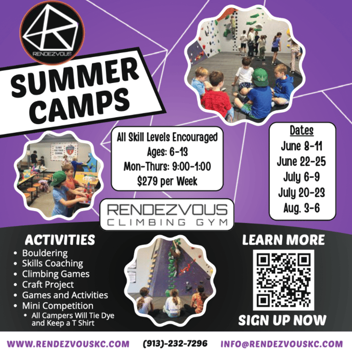 Summer Camps at Rendezvous Climbing Gym
