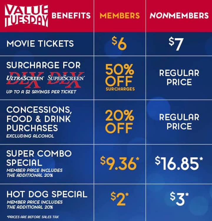 Value Tuesdays at Marcus Theatres