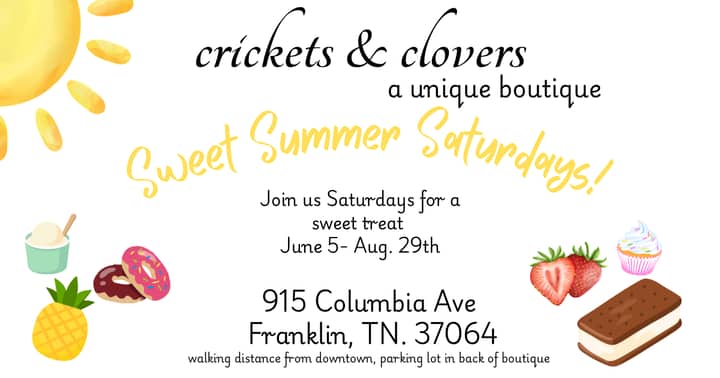Sweet Summer Saturdays