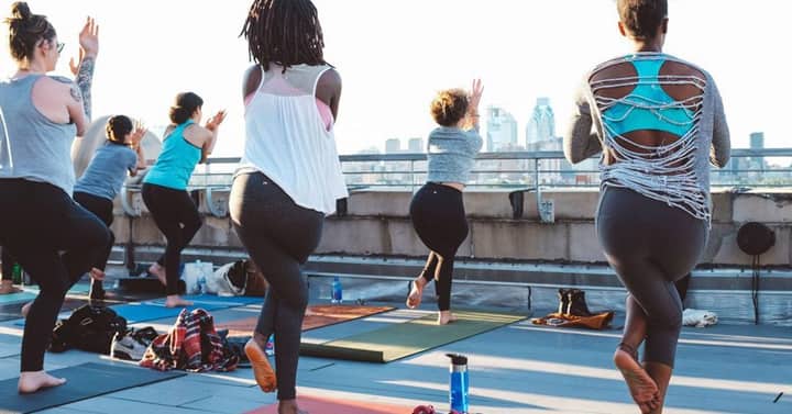 Autumn Yoga at the Falls