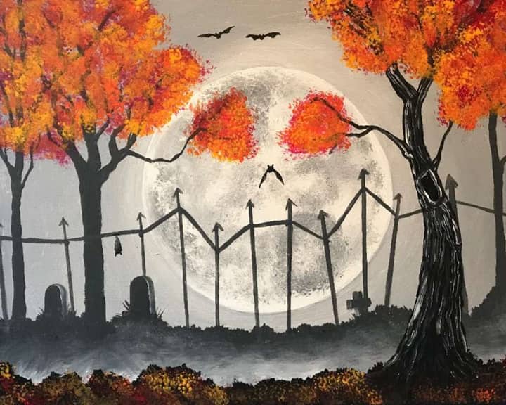 Paint and Sip: Haunted Moon
