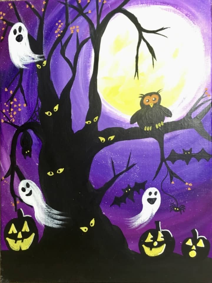 Paint Night at the Library!