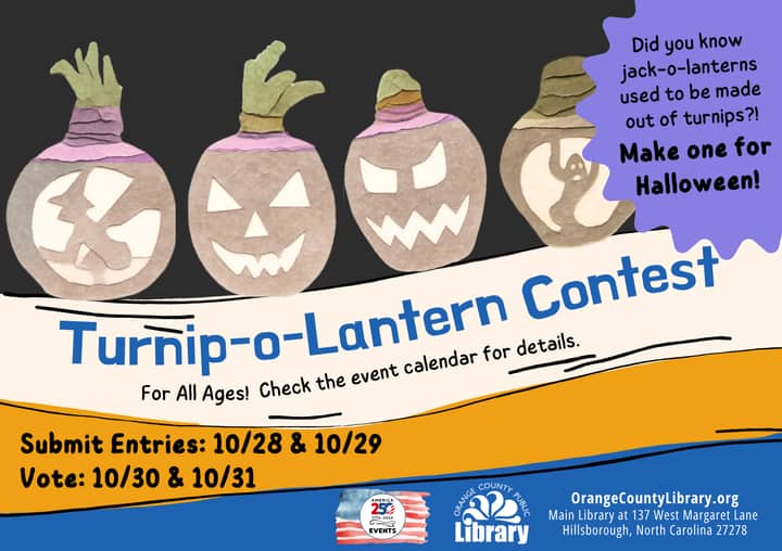 Historic Halloween Turnip-o-Lantern Contest