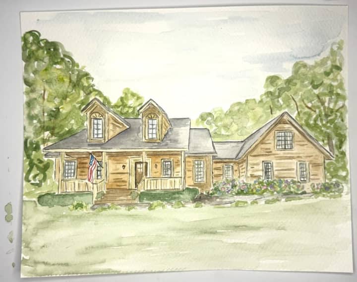 HOME PORTRAITS IN WATERCOLOR