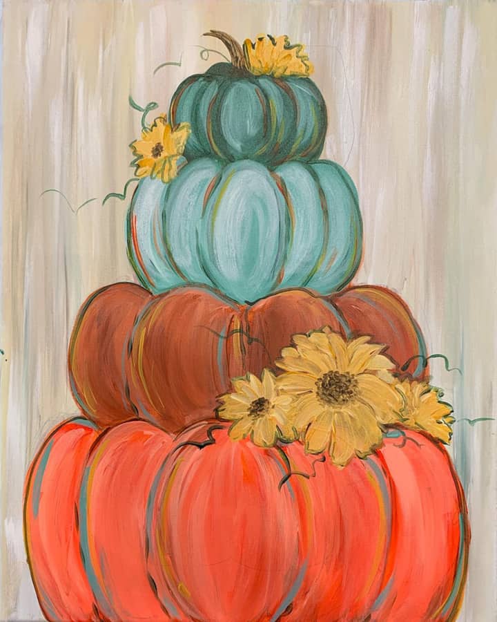 Paint and Sip: Pile of Fall Pumpkins
