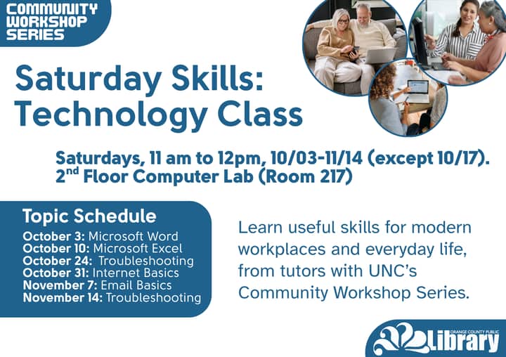 Saturday Skills: Technology Class with CWS