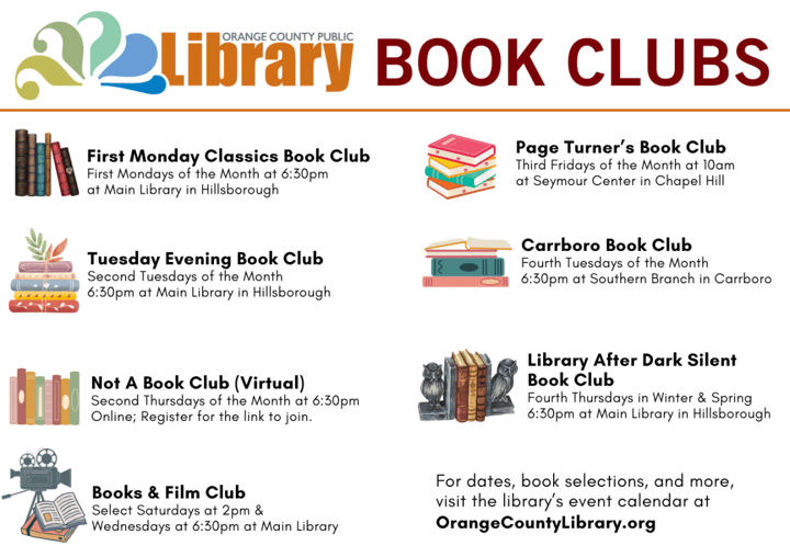 Page Turners Book Club at the Seymour Center
